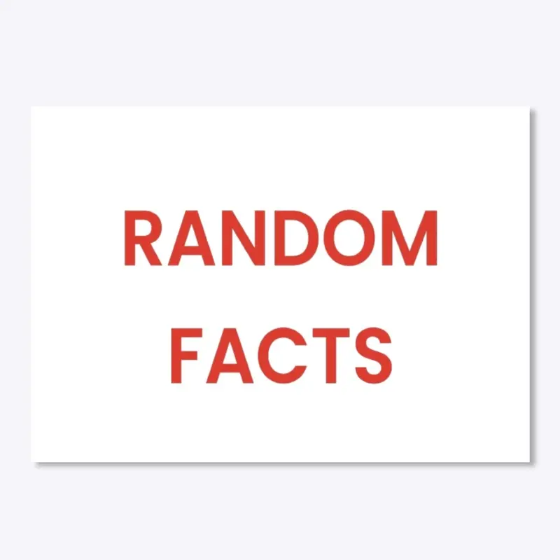 Random Facts Extra Merch